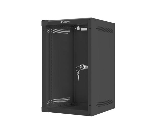 LANBERG Szafa wisząca 10 cali 9U 280x310mm czarna WF10-2309-10B - 519088 - zdjęcie 3